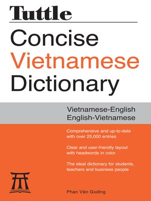 cover image of Tuttle Concise Vietnamese Dictionary